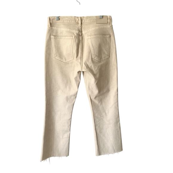 Citizens of Humanity Isola Cropped Boot Almondette Cream Jeans size 28 - Picture 7 of 10